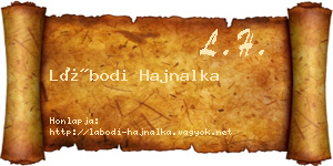 Lábodi Hajnalka névjegykártya