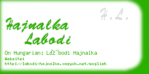 hajnalka labodi business card